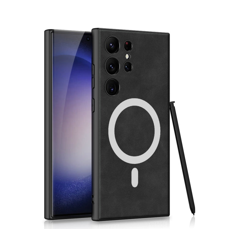 GKK MagSafe Skin Feel PU Leather Case - For Samsung Galaxy S23 Ultra - mosaccessories